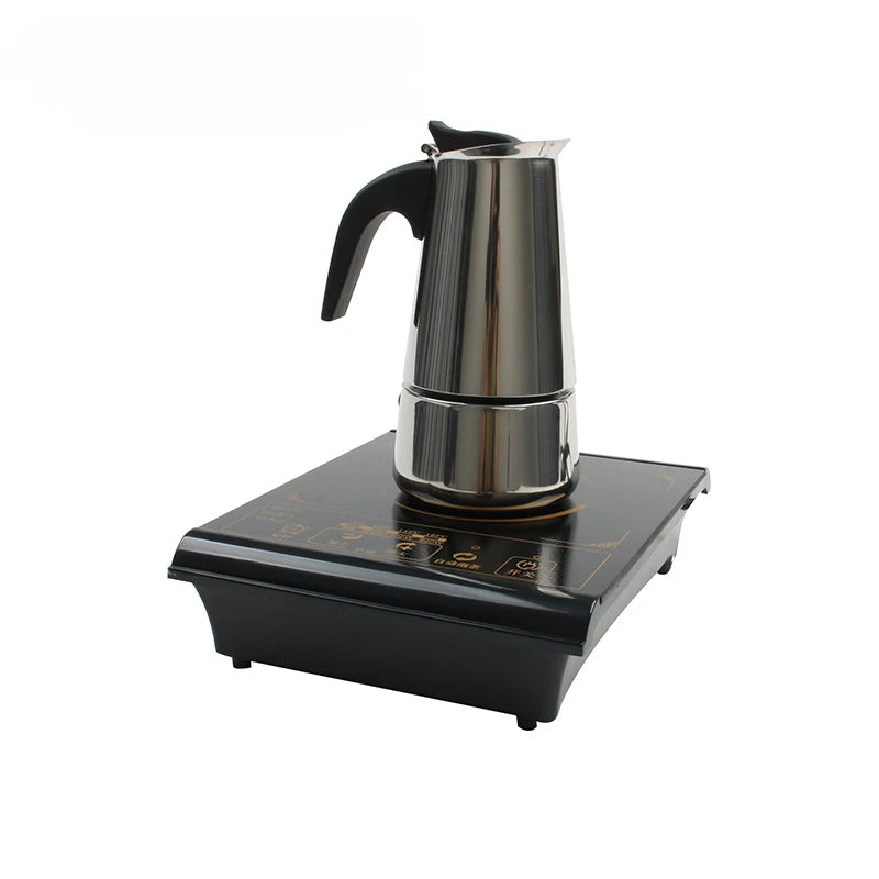 Mini fogão elétrico multifuncional de indução, aquecedor de água com leite, fogão para chá e café, fogão para cozinhar macarrão, placa de aquecimento