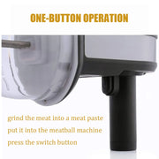 Aparelho para bolinhos de peixe com operação de um botão para moer carne facilmente