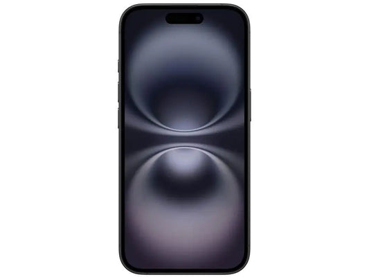 iPhone 16 128GB preto com tela OLED e design elegante, perfeito para uso diário