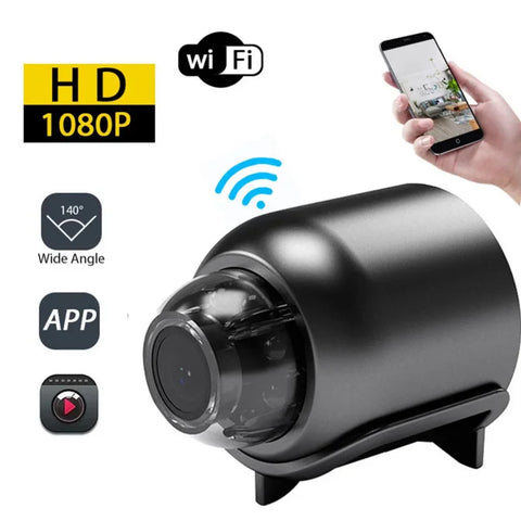 Mini câmera de vigilância BRANCHES com resolução HD 1080P e câmera IP detector de som