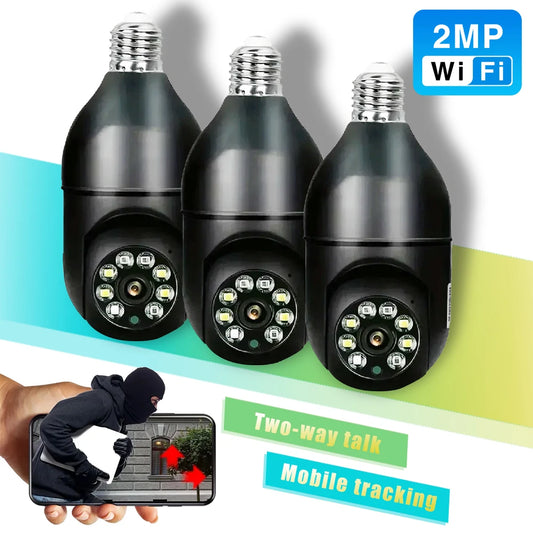 Câmera de vigilância 2MP PEBOGRY com iluminação LED e comunicação bidirecional para segurança eficiente