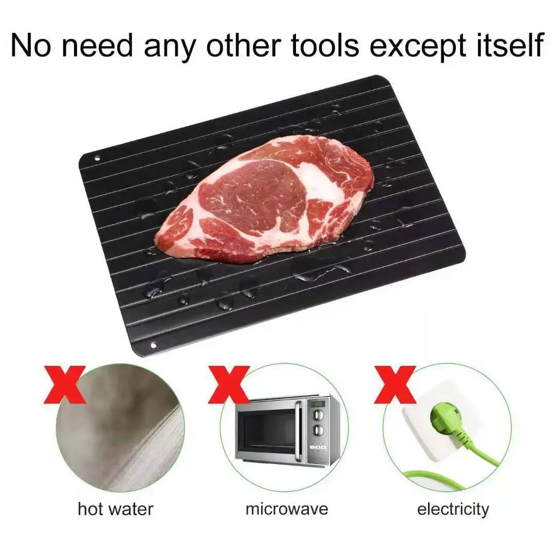 Bandeja de descongelamento rápido ideal para como descongelar carne rapidamente sem ferramentas adicionais