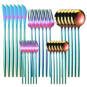 Conjunto de talheres dourados GLORIA com design elegante para ocasiões especiais e uso diário