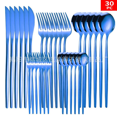 Conjunto de talheres dourados da GLORIA com 30 peças para mesas elegantes e sofisticadas