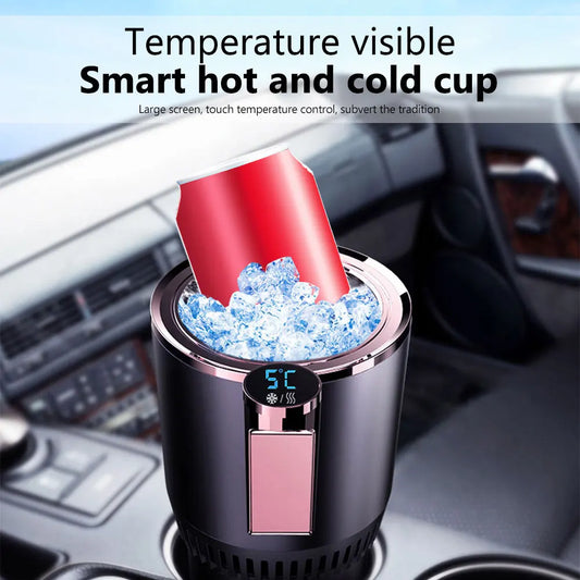 Copo inteligente quente e frio com display digital para controle de temperatura em bebidas