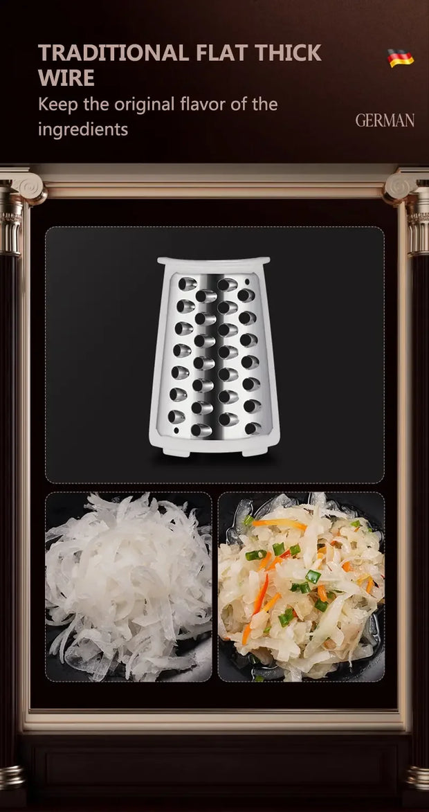 Cortador de vegetais manual com lâminas de fio plano tradicional para fatias finas e grossas