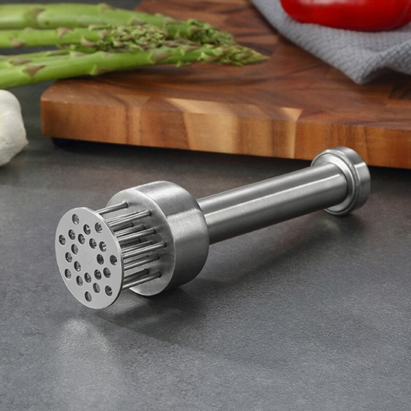 Amaciador de carne de aço inox com pontos afiados, uma ferramenta ultra afiada para cozinha