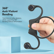 Fone com microfone para corrida da STARSKY, com design flexível e resistente para uso prolongado