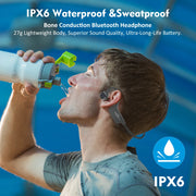 Fone com microfone para corrida STARSKY, leve e resistente à água, ideal para atividades esportivas