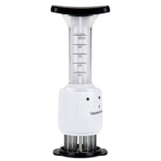 Injetor de marinada 2 em 1 com medidor para aromatizar carnes facilmente e uniformemente