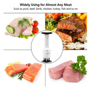 Agulha amaciadora de carne e injetor de marinada 2 em 1 ideal para diferentes tipos de carnes
