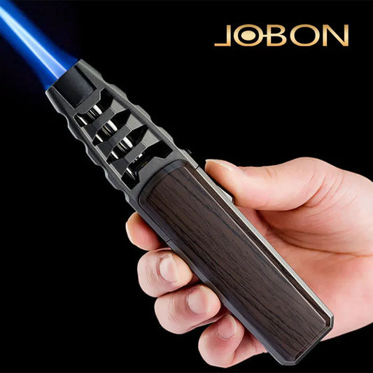 Tocha de fogo para cozinha JOBON com design ergonômico e chama ajustável, ideal para culinária e grelhados.