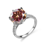 Anel feminino JOYCE JELLY com pedra colorida e detalhes em anel de prata esterlina 925