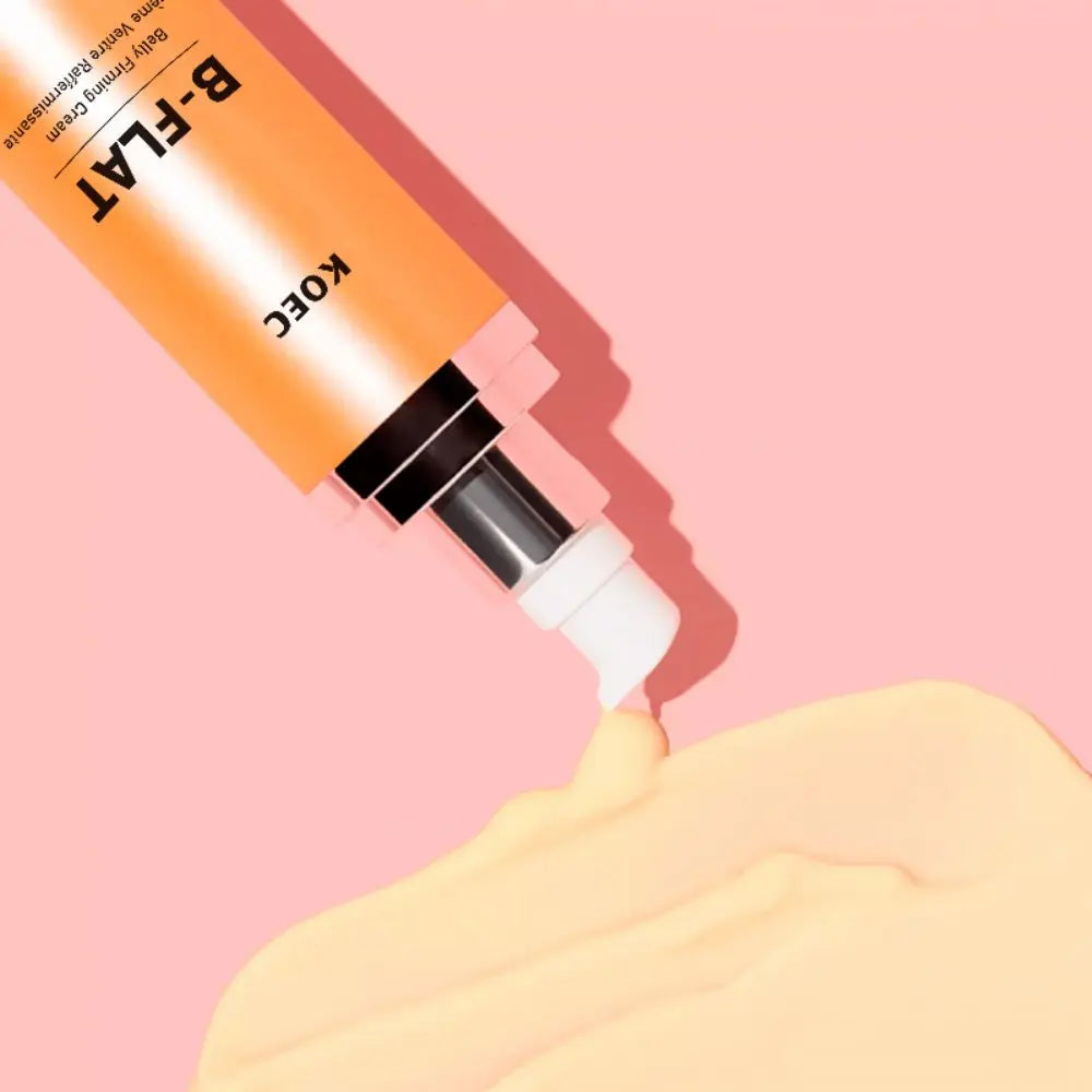 Creme anti estrias BISUTANG em embalagem laranja, ideal para aplicar creme para estrias na barriga