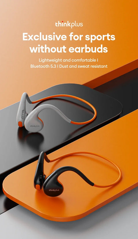 Fone de ouvido Lenovo X7 leve e confortável, ideal para esportes, resistente a poeira e suor