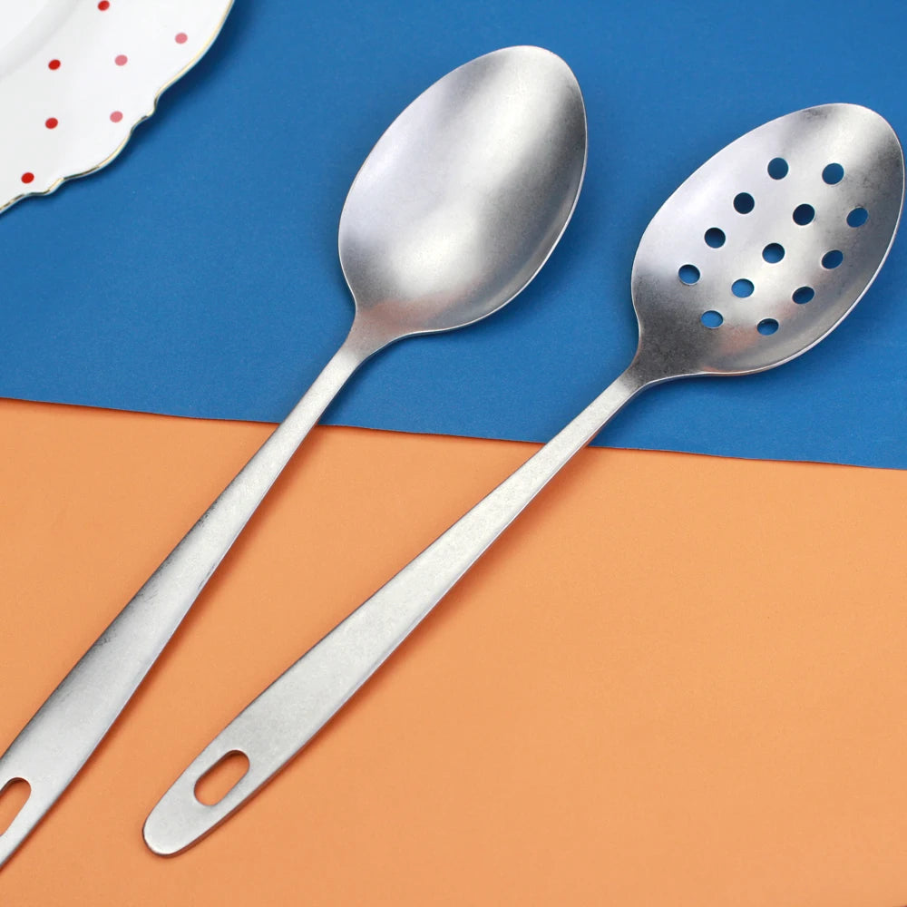 Conjunto de colheres LUCF, incluindo colher concha escumadeira em inox para cozimento eficiente