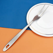 Garfo de cozinha LUCF em aço inox com cabo longo e design ergonômico para servir carnes