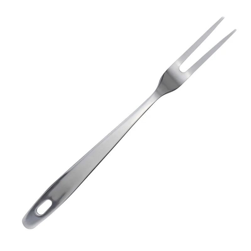 Garfo de cozinha em aço inoxidável da LUCF, ideal para servir carnes e legumes com facilidade