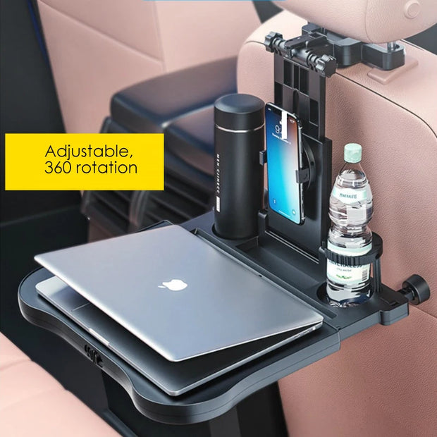 Suporte ajustável multifuncional para computador laptop como mesa de viagem para carro com rotacionamento de 360 graus