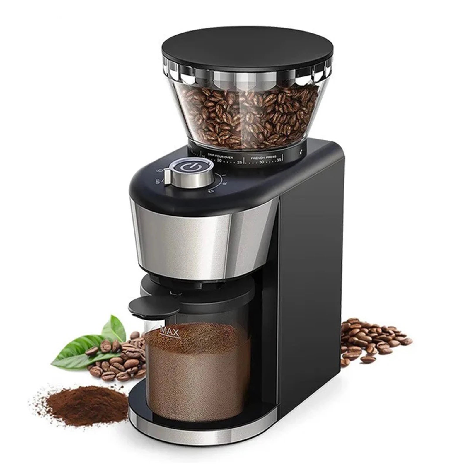 Moedor de café elétrico HOMEGEEK com 35 configurações para ajustar a moagem com precisão