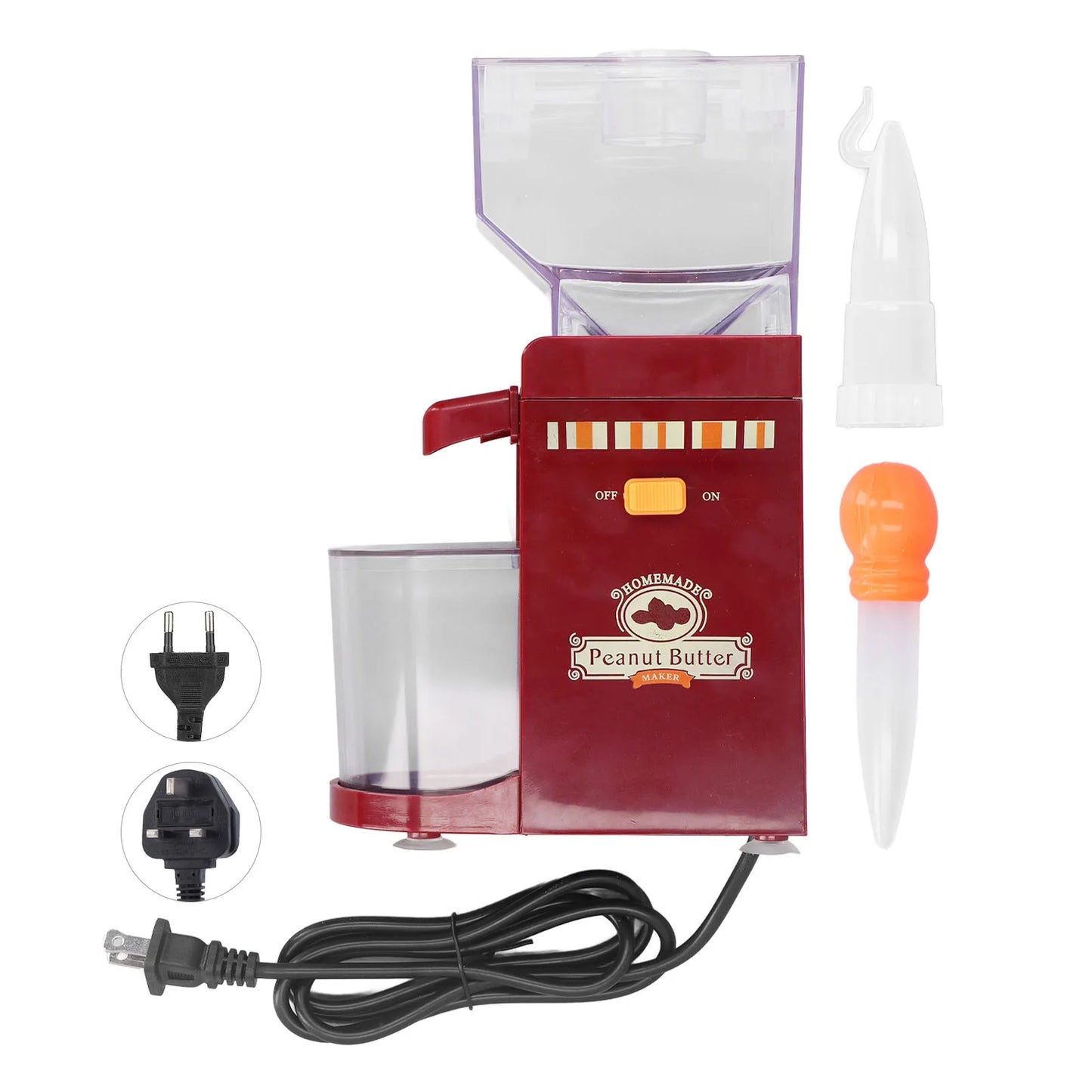 Moedor elétrico de grãos de amendoim KBXSTART, ideal como moedor de nozes e sementes para preparar manteiga de amendoim