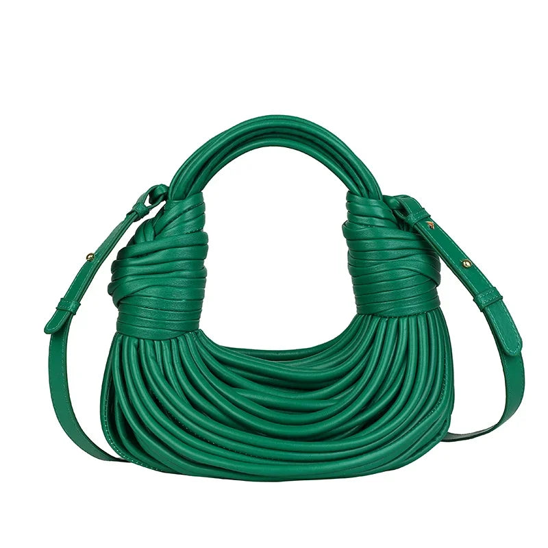 Bolsa feminina de festa verde da Weixier com design elegante e alça ajustável