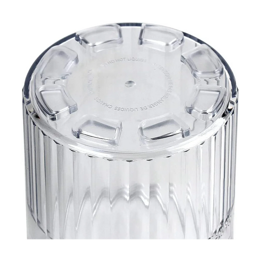 Tampa transparente do conjunto de potes sorvete Ninja Cream da XLSXVZ, ideal para armazenamento de sorvete.