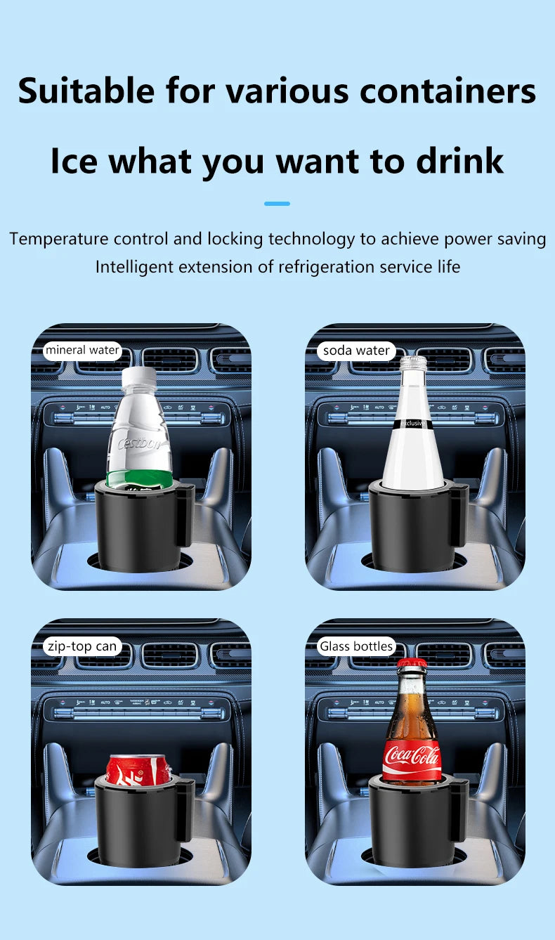 Copo de resfriamento Kebedemm adequado para refrigerador de bebidas para carro viagem com controle de temperatura