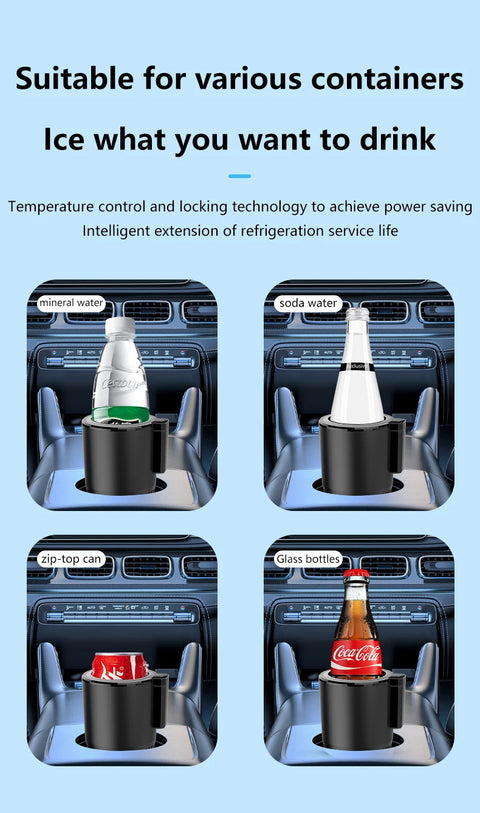 Copo de resfriamento Kebedemm adequado para refrigerador de bebidas para carro viagem com controle de temperatura