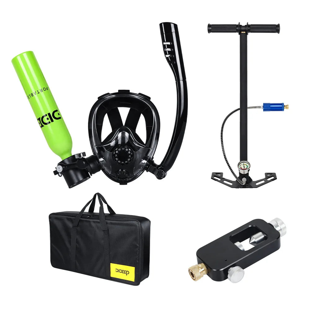 Máscara de mergulho snorkel ZOCI com tubo de respiração, ideal para equipamento de mergulho eficiente