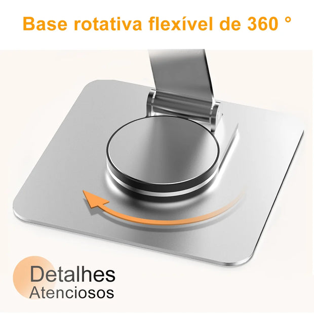 Suporte multifuncional articulado para tablet com base rotativa flexível de 360 graus para Xiaomi Samsung Tab
