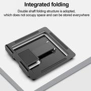 Suporte universal para tablet OLOPKY com design dobrável que economiza espaço para armazenamento