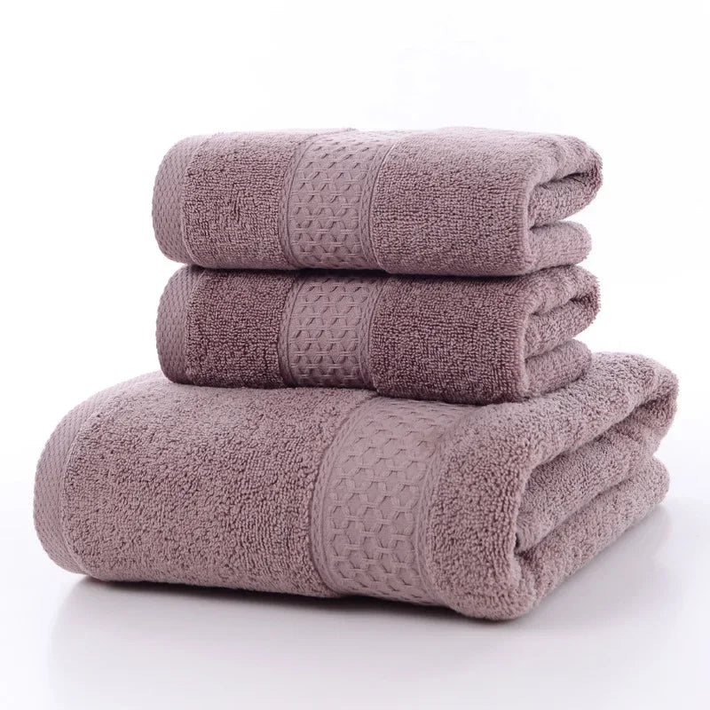 Toalhas de banho NOENNAME_NULL superabsorvente macia em tonalidade lilás, ideal para uso diário e conforto