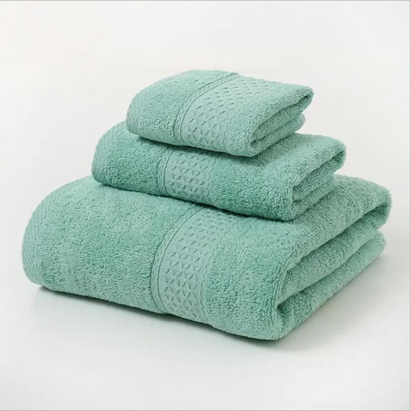 Toalhas de banho NOENNAME_NULL em verde, superabsorvente macia com textura elegante