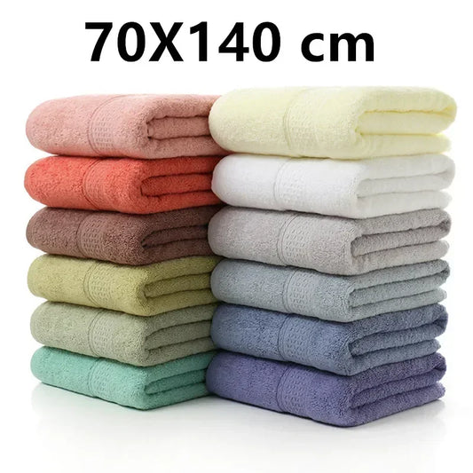 Conjunto de toalhas de banho superabsorventes macias em diversas cores, 70X140 cm
