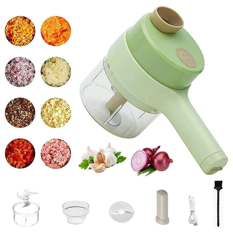 Picador elétrico de legumes DAFUSHOP com design prático para uso como triturador de alho com USB