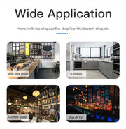 Lavador de copos XINCHEN em uso em cafeteria cozinha bar e loja de cha limpador de copos profissional restaurante