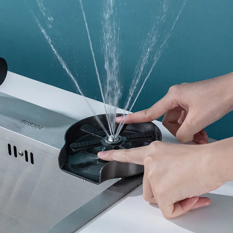 XINCHEN lavador de copos SUS304 com cabeça de spray giratória e jatos de água limpador de copos profissional restaurante