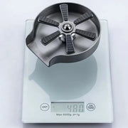 XINCHEN limpador de copos profissional restaurante em aço inox mostrado sobre balanca digital 480 g