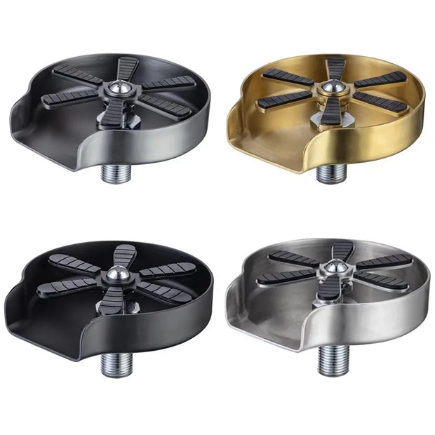 Lavador de copos XINCHEN 4 acabamentos metalicos com bocal roscado e pas em estrela limpador de copos profissional restaurante