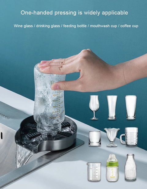 Lavador de copos XINCHEN de bancada com lavagem a uma mão para copos e mamadeiras limpador de copos profissional restaurante