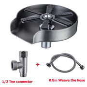 XINCHEN lavador de copos com bico rotativo inox, conector meia polegada e mangueira, limpador de copos profissional restaurante