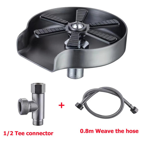 XINCHEN lavador de copos com bico rotativo inox, conector meia polegada e mangueira, limpador de copos profissional restaurante