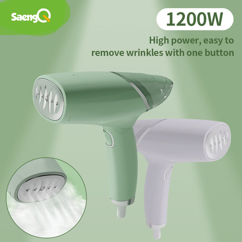 SaengQ Garment Steamer 1200W Ferro a Vapor Doméstico Máquina de Engomar Portátil Mini Portátil Aquecimento Rápido Para Passar Roupas saengQ