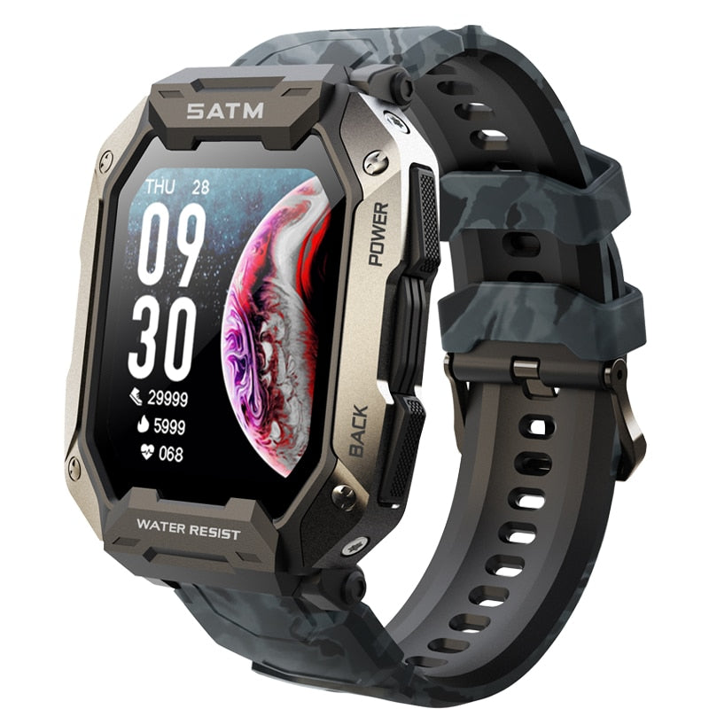 2022 novo 1,71 polegadas 3ATM IP68 relógio inteligente à prova d'água masculino feminino rastreador de fitness monitor de pressão arterial esportes ao ar livre Smartwatch DIXSG