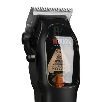 Máquina de cortar cabelo profissional de alta velocidade com microchip motor magnético 9000RPM 9V com suporte de carga 2023 WMARK NG-9002 WMARK