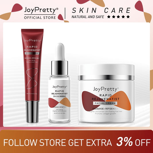 Kit de tratamento facial rejuvenescedor JoyPretty com creme rejuvenescedor antirrugas e sérums