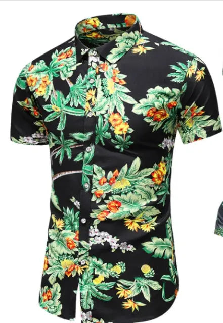 Moda 9 Estilo Design Manga Curta Camisa Casual Estampado Masculino Praia Blusa 2021 Roupas de Verão Plus Tamanho Asiático M-XXXL 4XL 5XL Lance Donovan