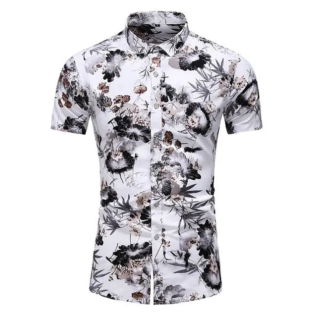 Moda 9 Estilo Design Manga Curta Camisa Casual Estampado Masculino Praia Blusa 2021 Roupas de Verão Plus Tamanho Asiático M-XXXL 4XL 5XL Lance Donovan