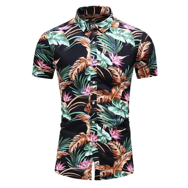 Moda 9 Estilo Design Manga Curta Camisa Casual Estampado Masculino Praia Blusa 2021 Roupas de Verão Plus Tamanho Asiático M-XXXL 4XL 5XL Lance Donovan